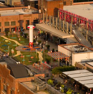 Die Dachterasse des Ponce City Market