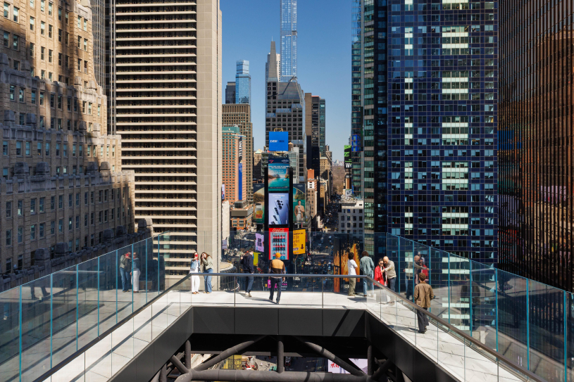Die Aussichtsplattform des One Times Square