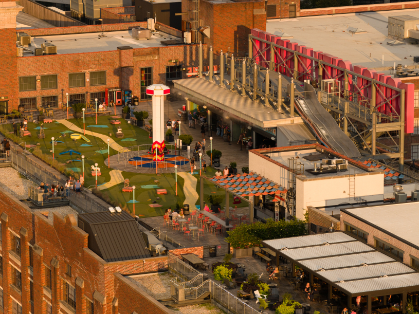 Die Dachterasse des Ponce City Market