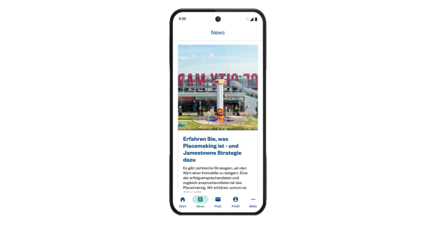 Jamestown-App Mit der App fortfahren